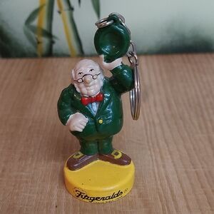 Green and Yellow Keychain Figurine